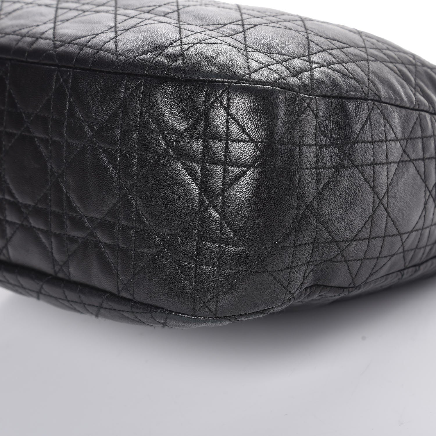 Christian Dior Lambskin Cannage Small Dior Soft Hobo Black 9 of 16