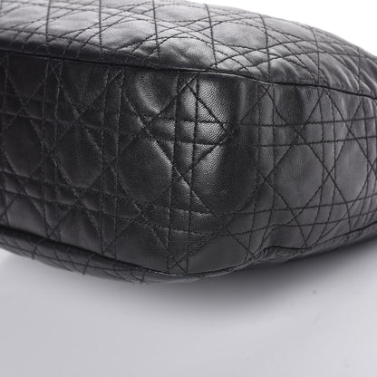 Christian Dior Lambskin Cannage Small Dior Soft Hobo Black 9 of 16