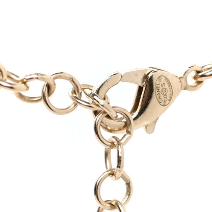 Chanel Pearl Crystal CC Star Choker Necklace Gold 4 of 5