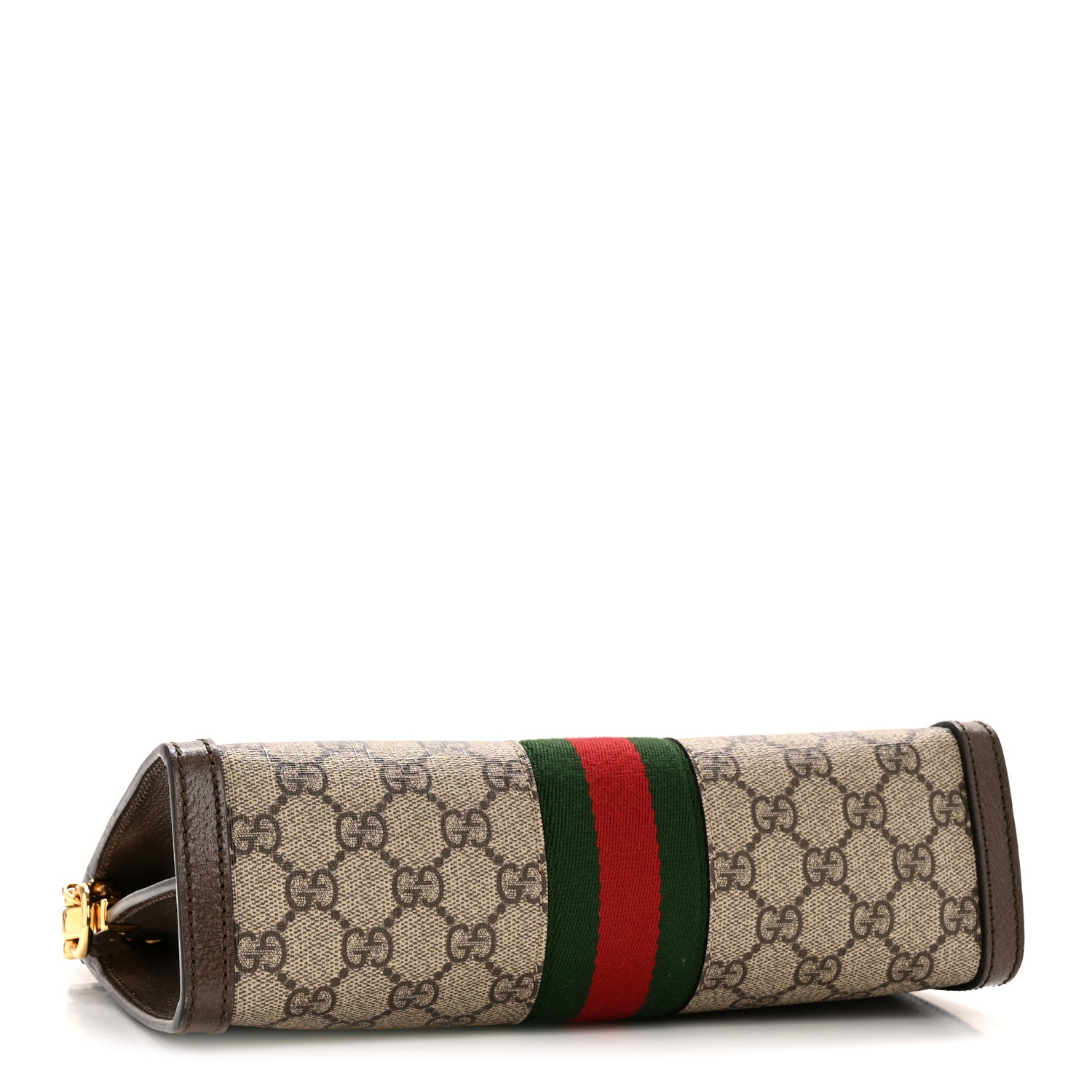 Gucci GG Supreme Monogram Web Small Ophidia Chain Shoulder Bag Brown 4 of 13