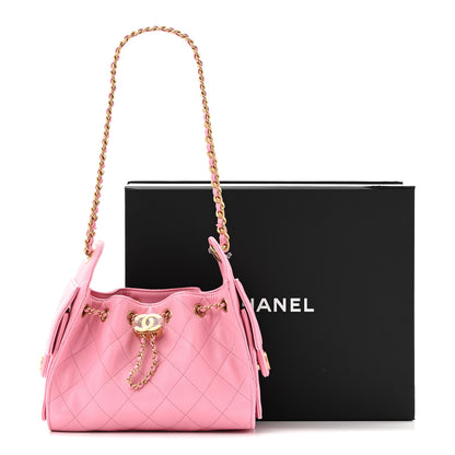 Chanel Caviar Quilted Mini Chanel 25 Handbag Pink 11 of 11