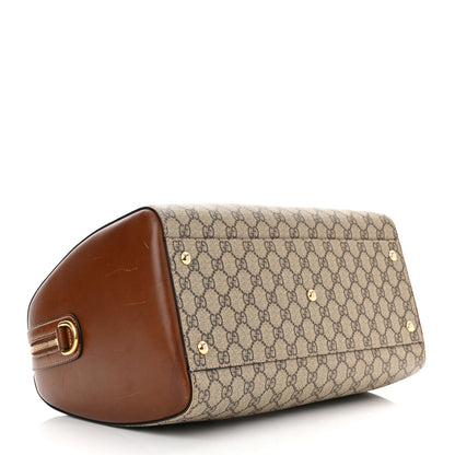 Gucci GG Supreme Monogram Medium Boston Beige Cuir 4 of 10