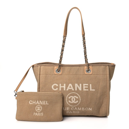 Chanel Mixed Fibers Small Deauville Tote Beige 1 of 11