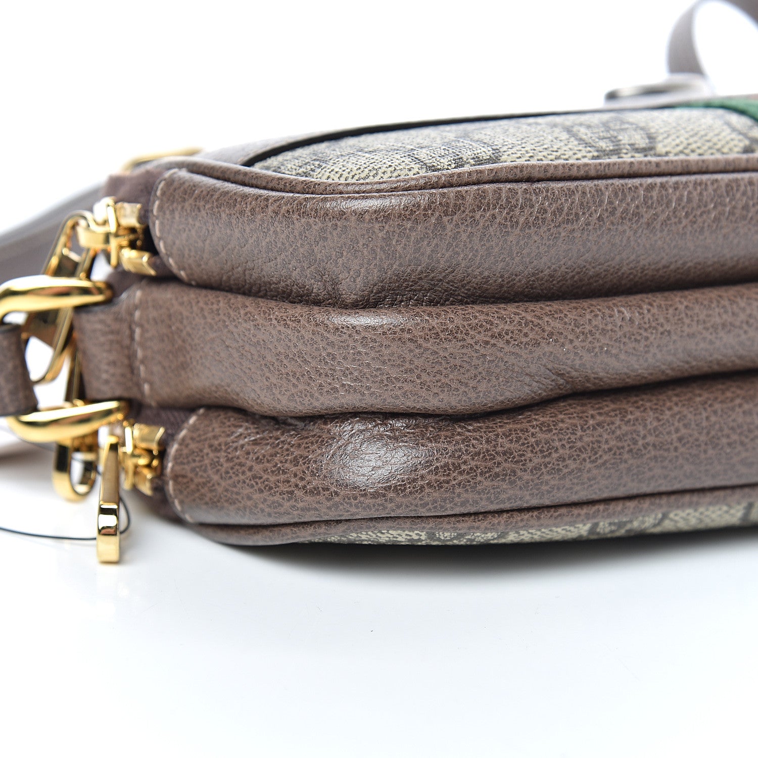 Gucci GG Supreme Monogram Web Mini Ophidia GG Bag Brown 11 of 14