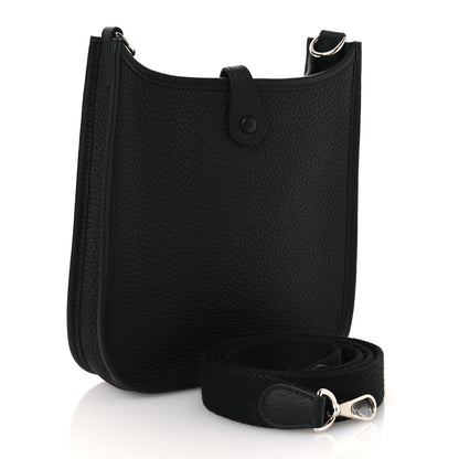 Hermes Taurillon Clemence Evelyne TPM Black 2 of 11