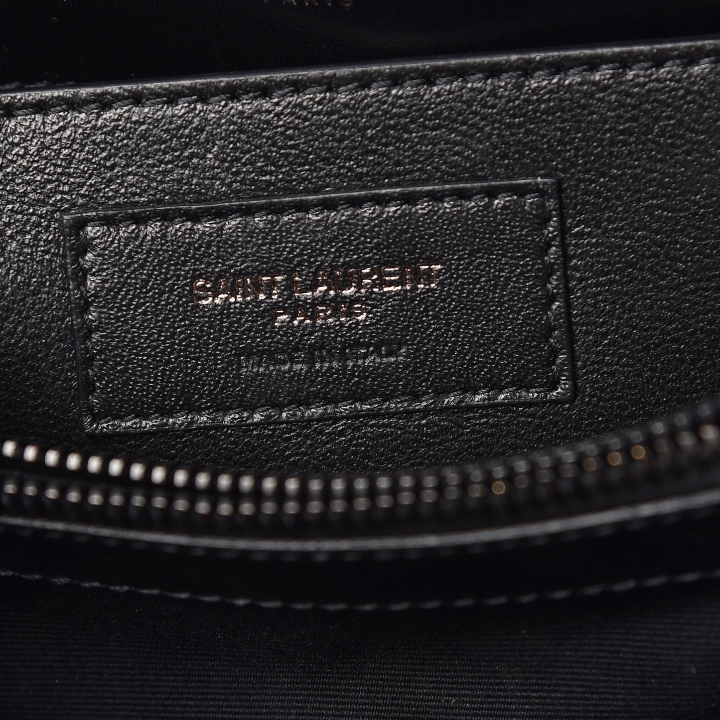 Calfskin Y Quilted Monogram Small Loulou Chain Satchel Black