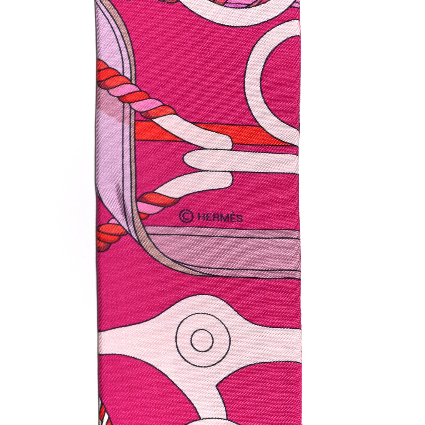 Silk Panoplie Equestre Twilly Fuchsia Rose Rouge