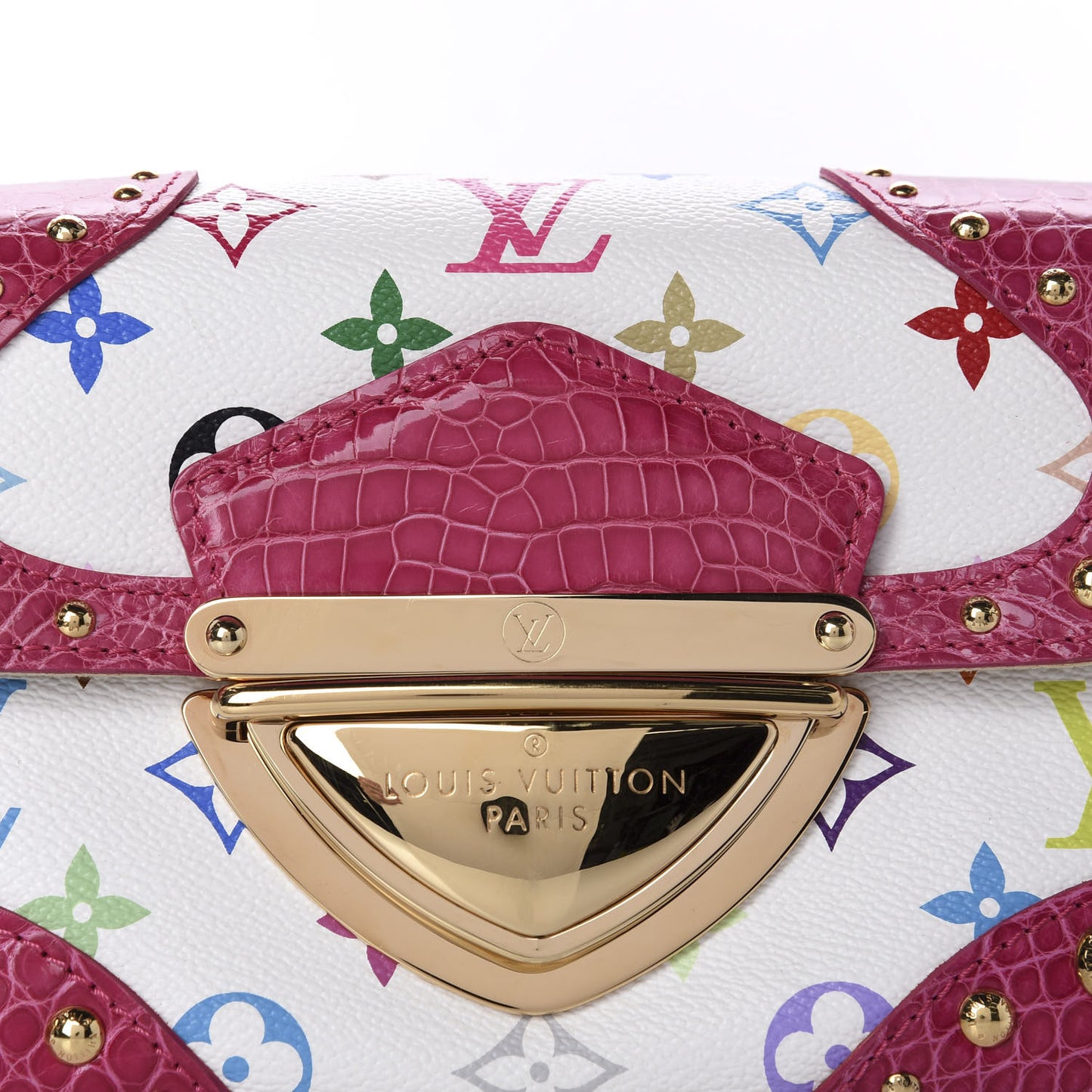 Alligator Monogram Multicolor Marilyn White