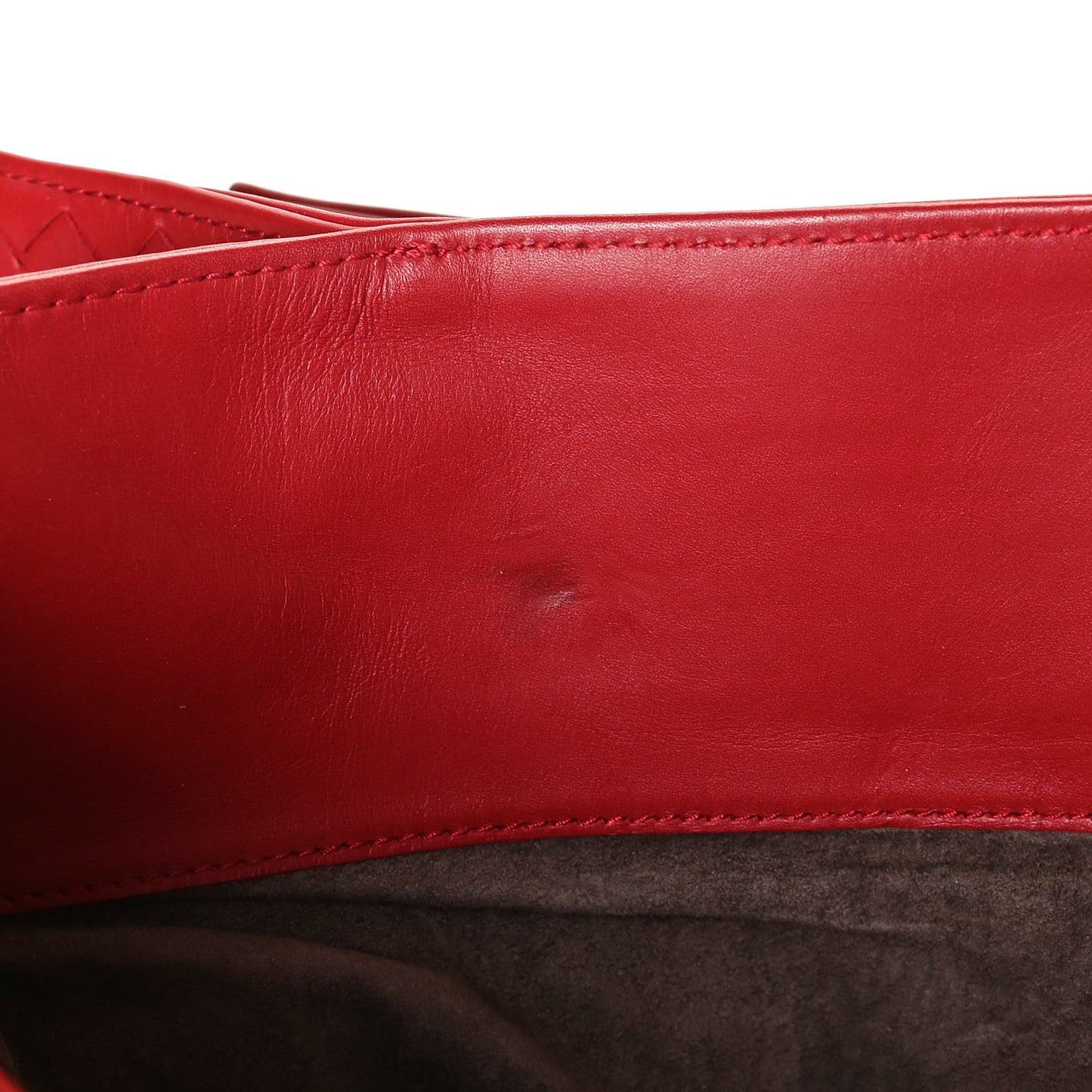 Nappa Intrecciato Medium Roma Tote Red