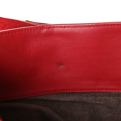 Bottega Veneta Nappa Intrecciato Medium Roma Tote Red 12 of 13