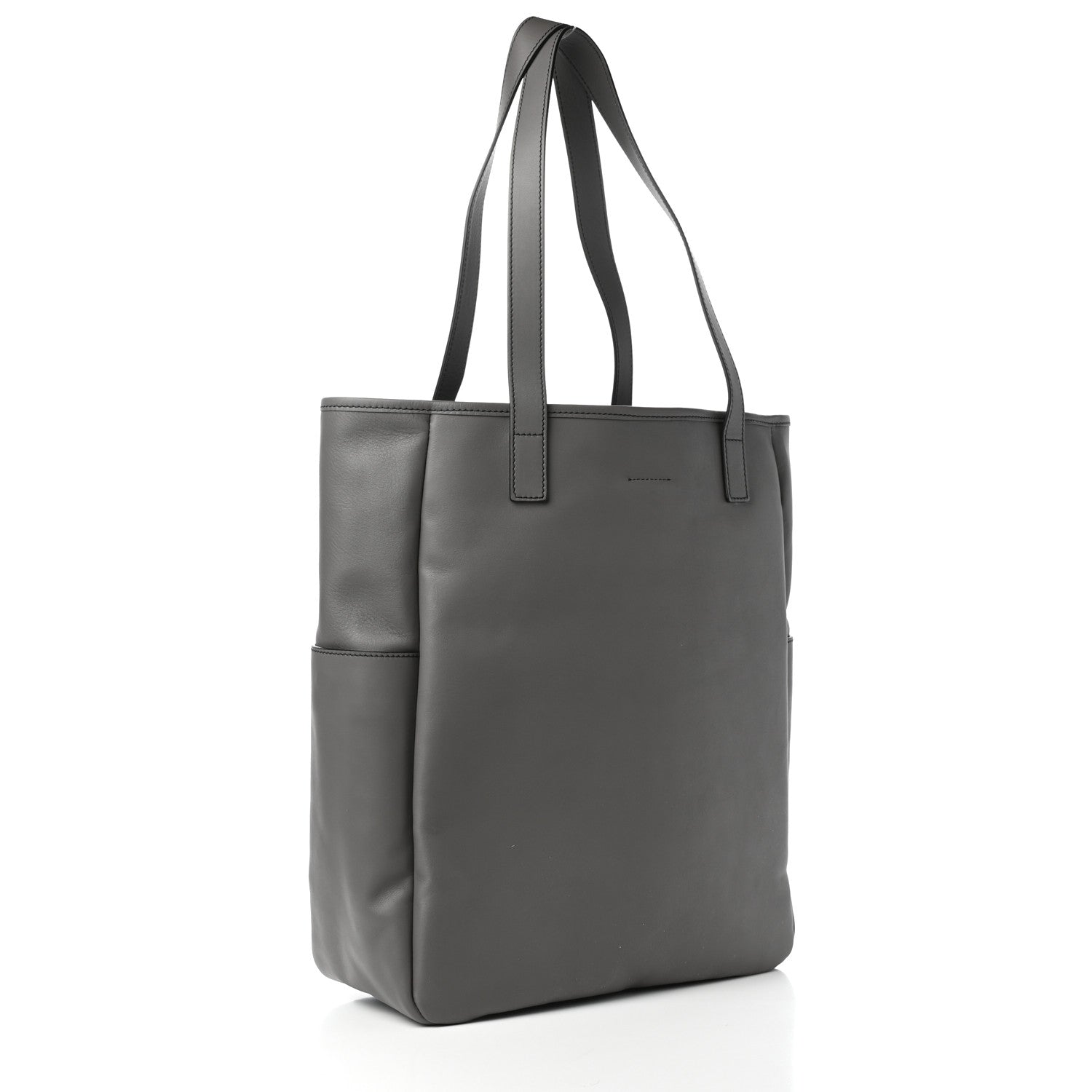 Alexander McQueen Calfskin Perforated Skull Tote Grey 3 of 9
