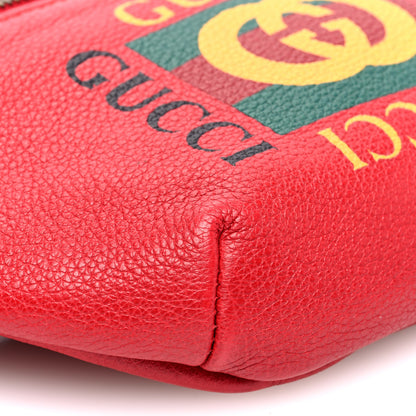 Gucci Grained Calfskin Small Logo Belt Bag Hibiscus Red 9 of 10
