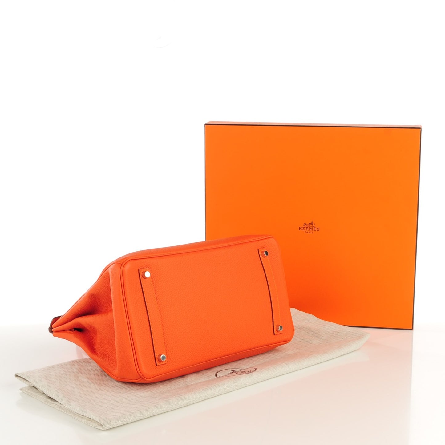Togo Birkin 35 Feu Orange