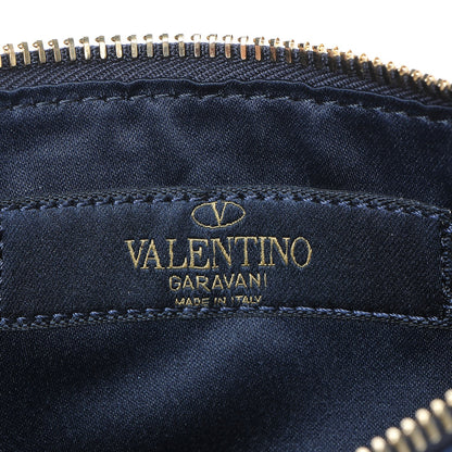 Valentino Garavani Nylon Camubutterfly Rockstud Zip Pouch Marine 6 of 7