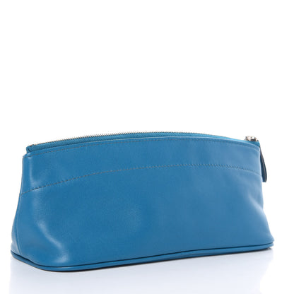 Hermes Lambskin Swift Tohubohu Pouch PM Bleu Izmir Bleu de Malte 3 of 8