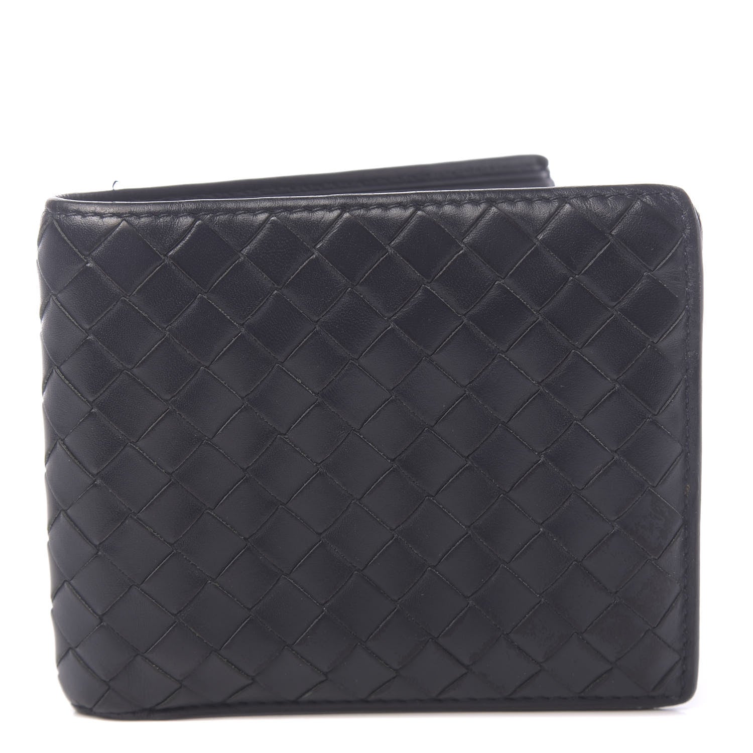 Bottega Veneta Nappa Intrecciato Bi-Fold Wallet Black 1 of 6