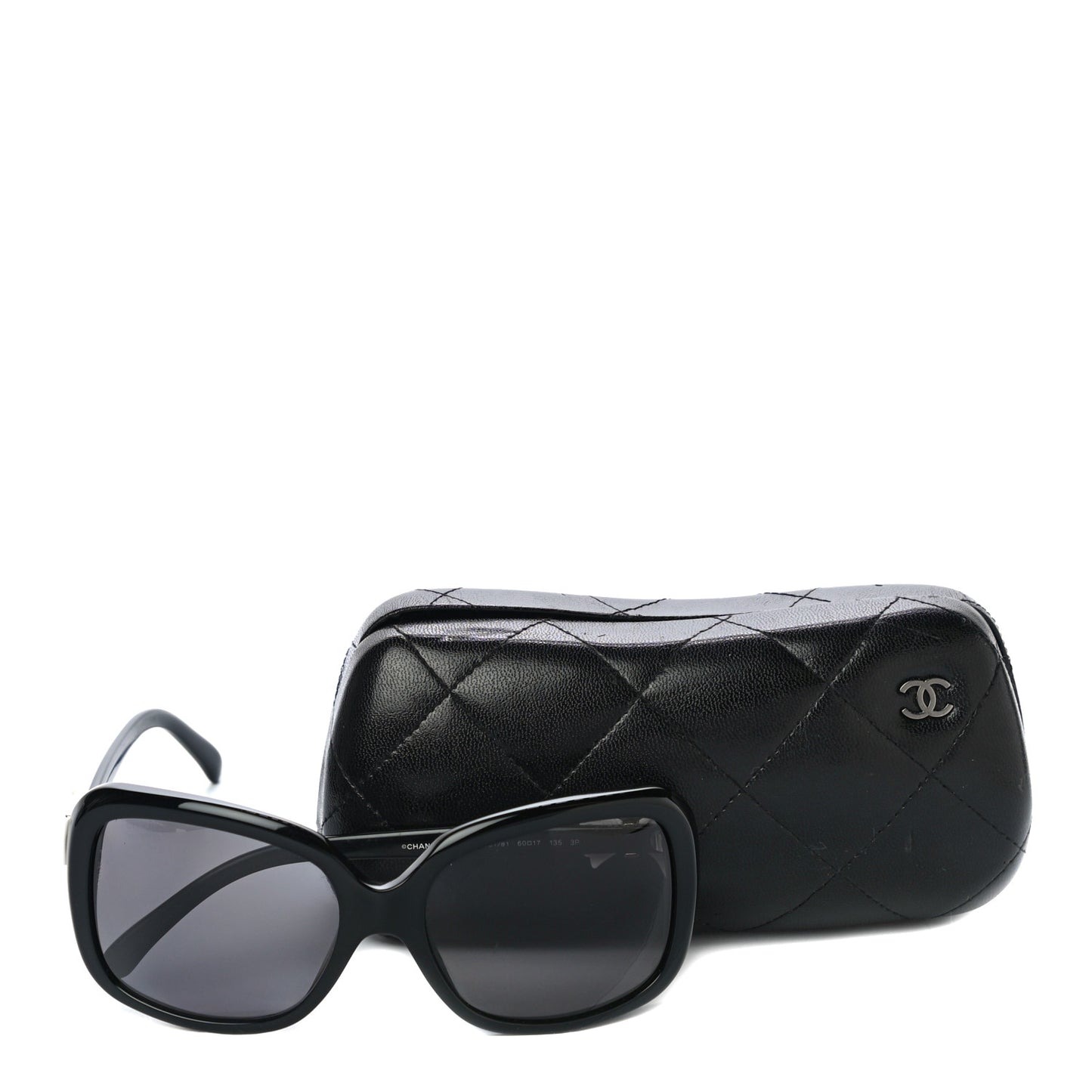 Acetate CC Bow Sunglasses 5171 Black White