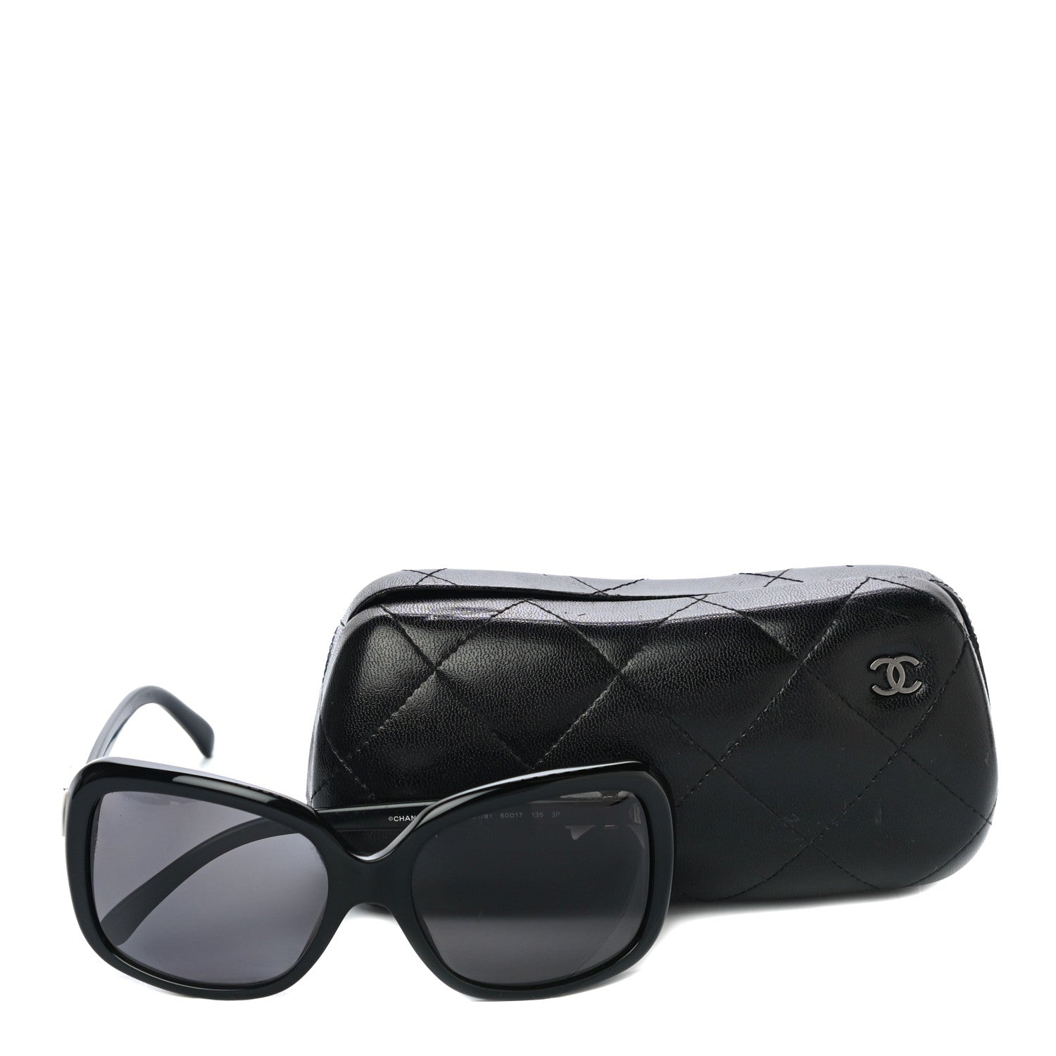 Chanel Acetate CC Bow Sunglasses 5171 Black White 7 of 7