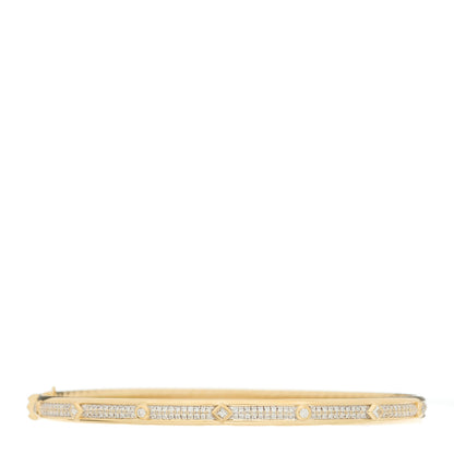 David Yurman 18K Yellow Gold Diamond Modern Renaissance Full Pave Bracelet 1 of 4