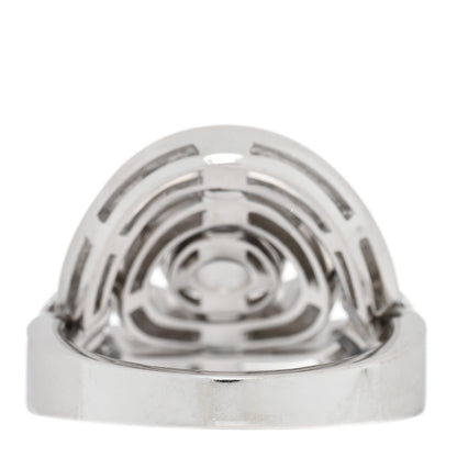 Bulgari 18K White Gold Astrale Cerchi Ring 54 7 4 of 5