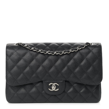 Chanel Caviar Quilted Jumbo Double Flap Black 1 of 11