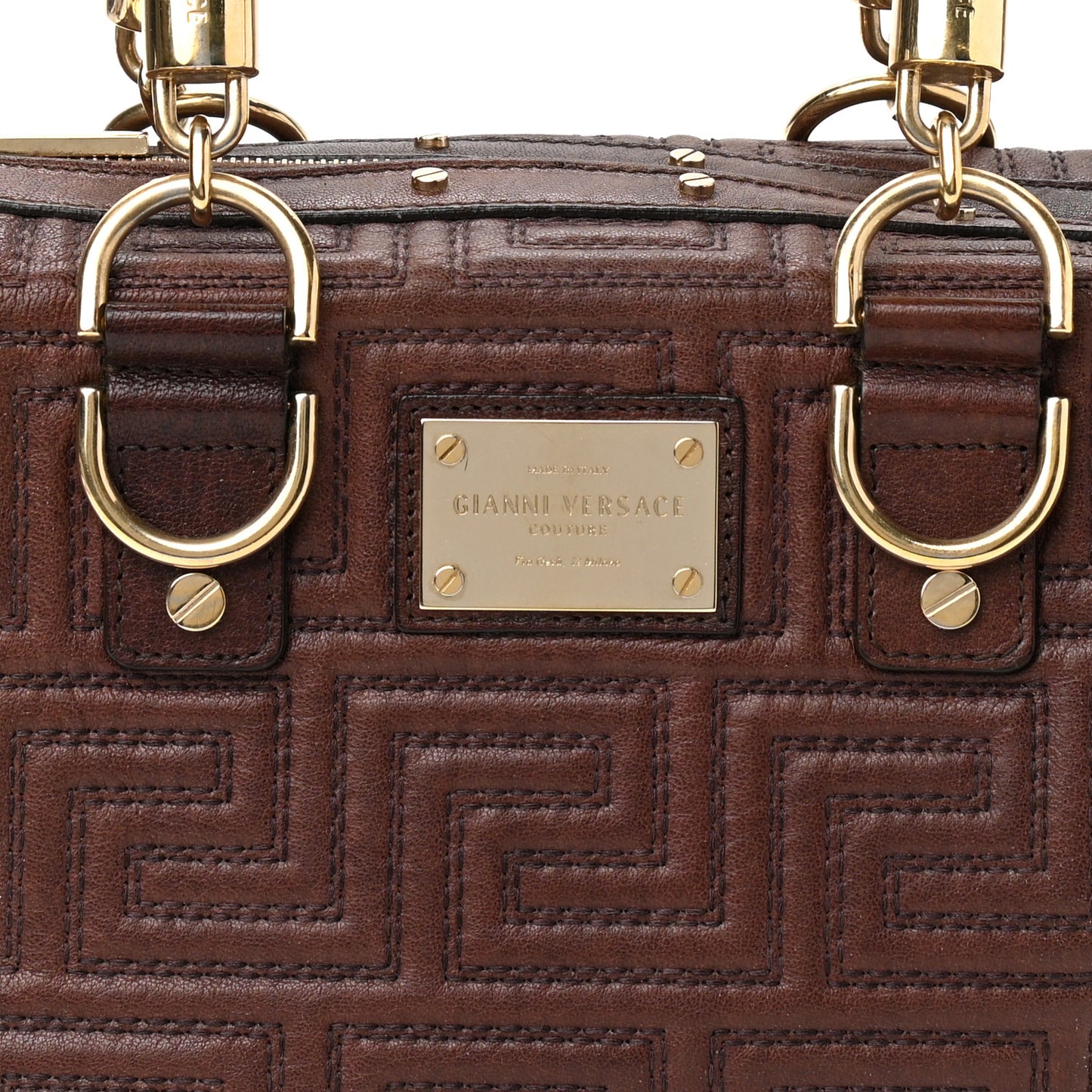 Nappa Barocco Couture Bag Brown