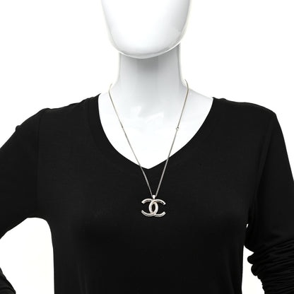 Chanel Baguette Crystal Logo CC Chain Necklace Gold 2 of 6