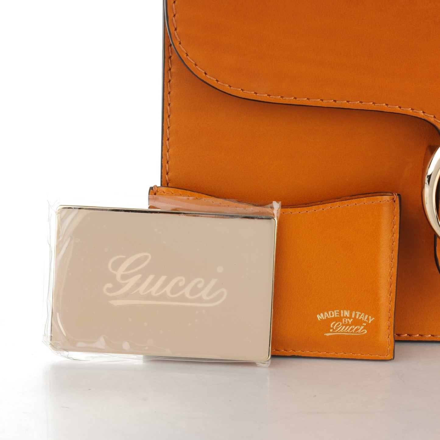 Calfskin Medium 1973 Shoulder Flap Bag Orange