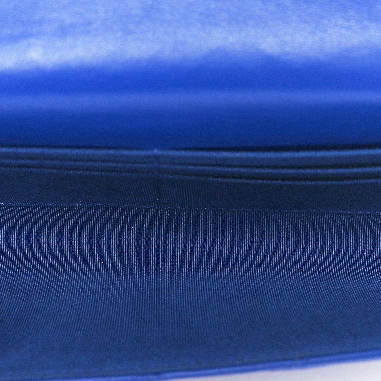 Chanel Lambskin Quilted Travel Wallet Royal Blue 6 of 11