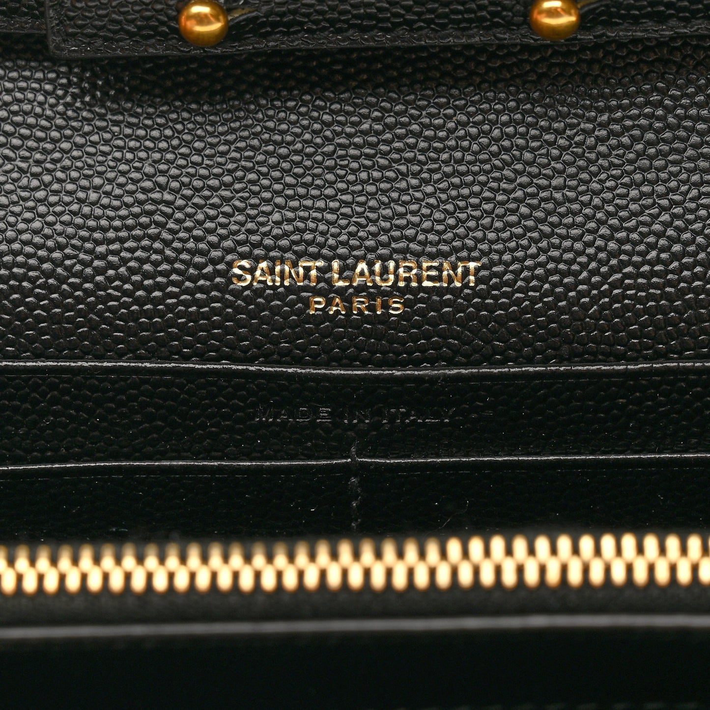 Grain De Poudre Matelasse Chevron Monogram Chain Wallet Black
