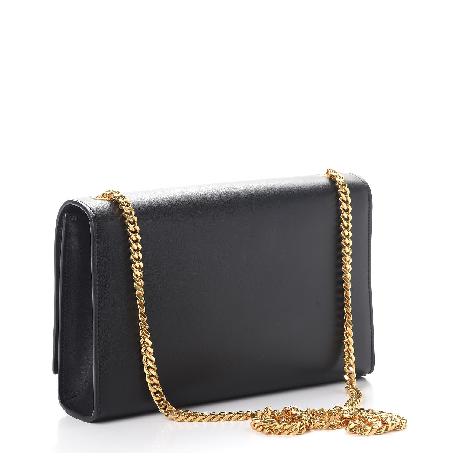 Saint Laurent Smooth Calfskin Medium Classic Monogram Kate Tassel Satchel Black 3 of 9