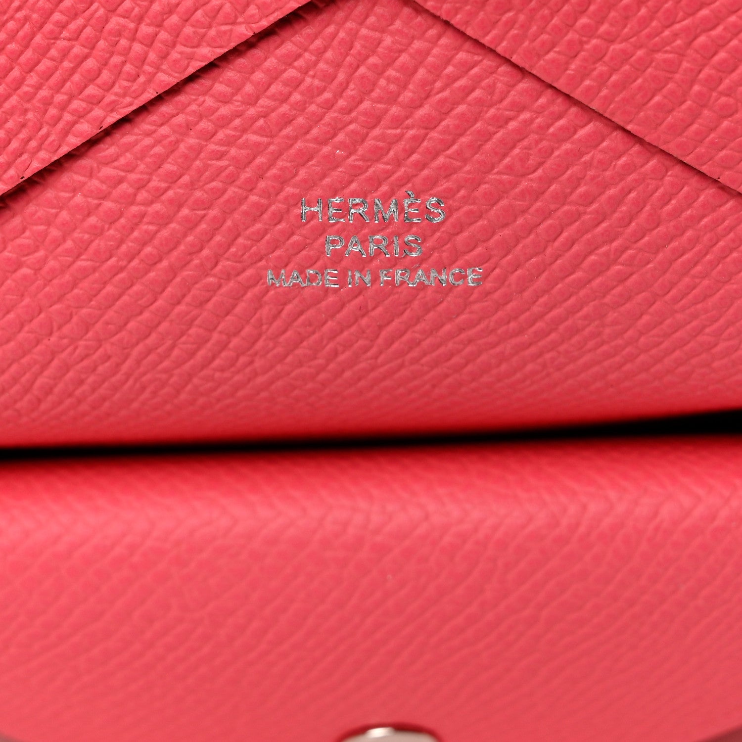 Hermes Epsom Calvi Duo Card Case Rose Azalee 6 of 8