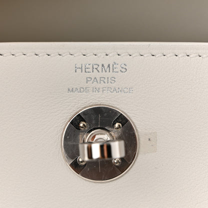 Hermes Swift Mini Lindy 20 White 6 of 10