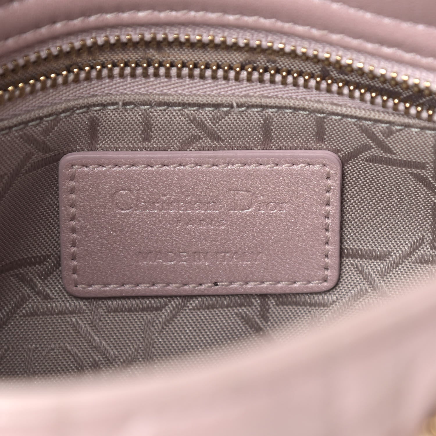 Christian Dior Metallic Lambskin Cannage Mini Lady Dior Lotus 6 of 19