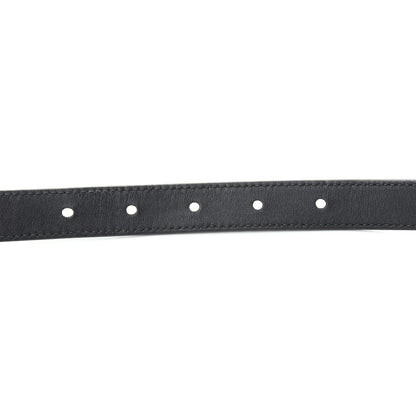 Gucci Calfskin Pearl Double G 20mm Belt 85 34 Black Cream 4 of 6