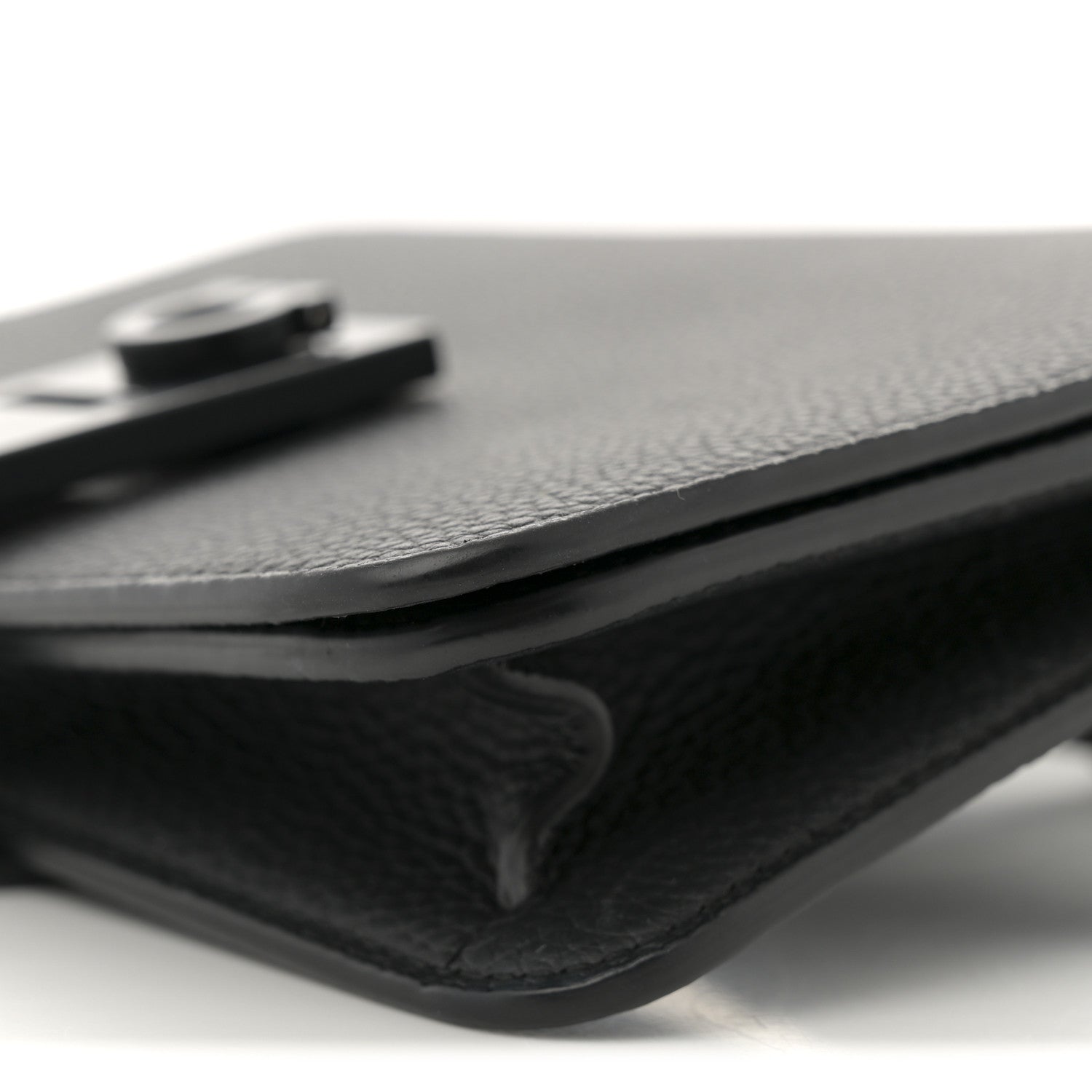 Salvatore Ferragamo Grained Calfskin Belt Bag Black 9 of 9