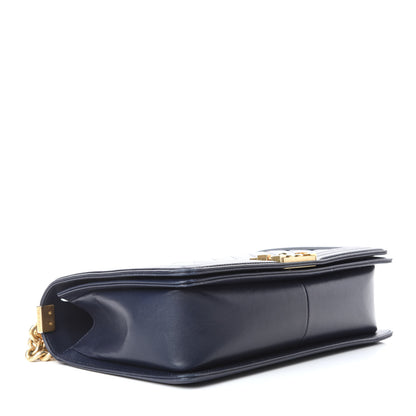 Chanel Lambskin Quilted New Medium Boy Flap Navy 4 of 9