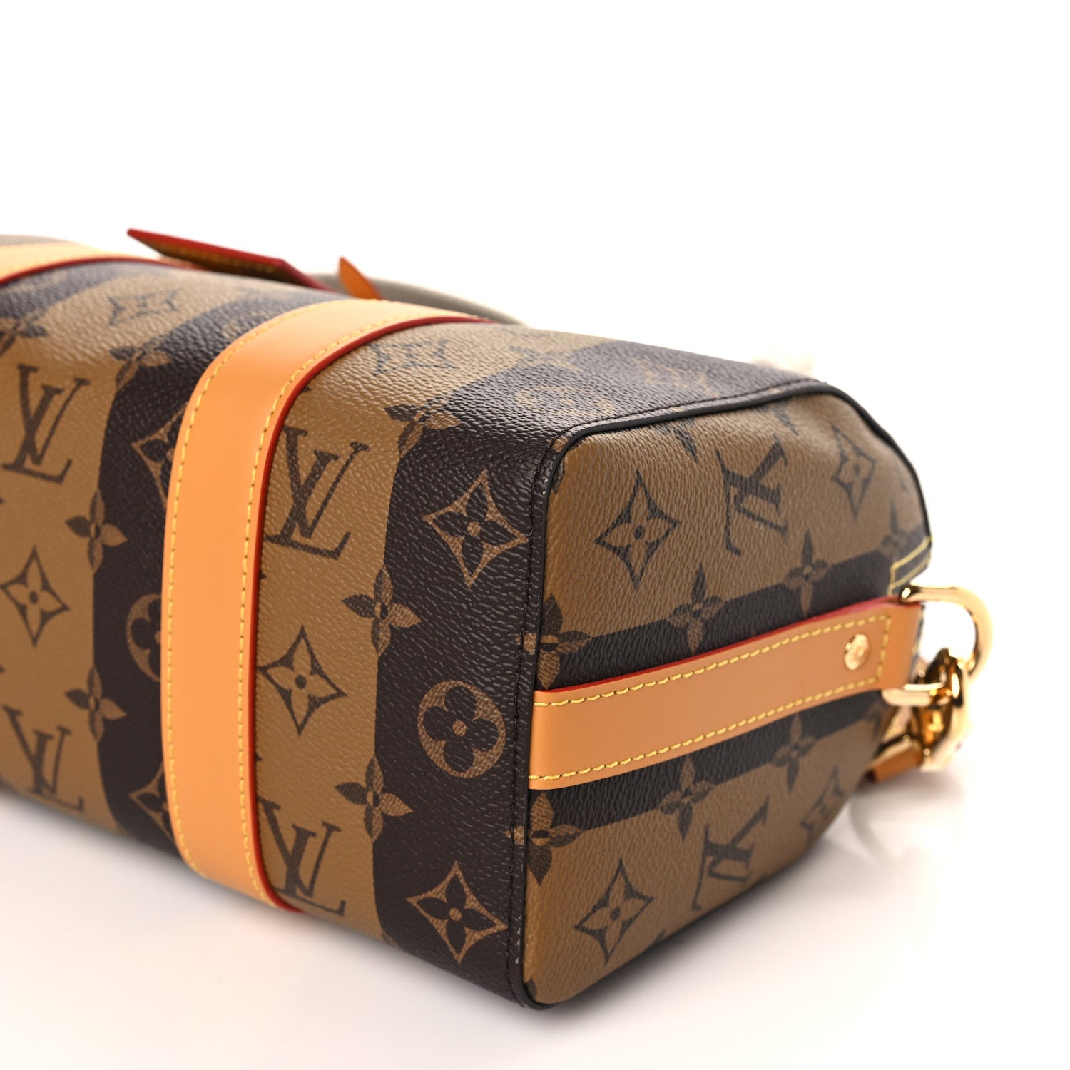 Louis Vuitton X NIGO Reverse Monogram Stripes City Keepall Bandouliere Brown 8 of 9