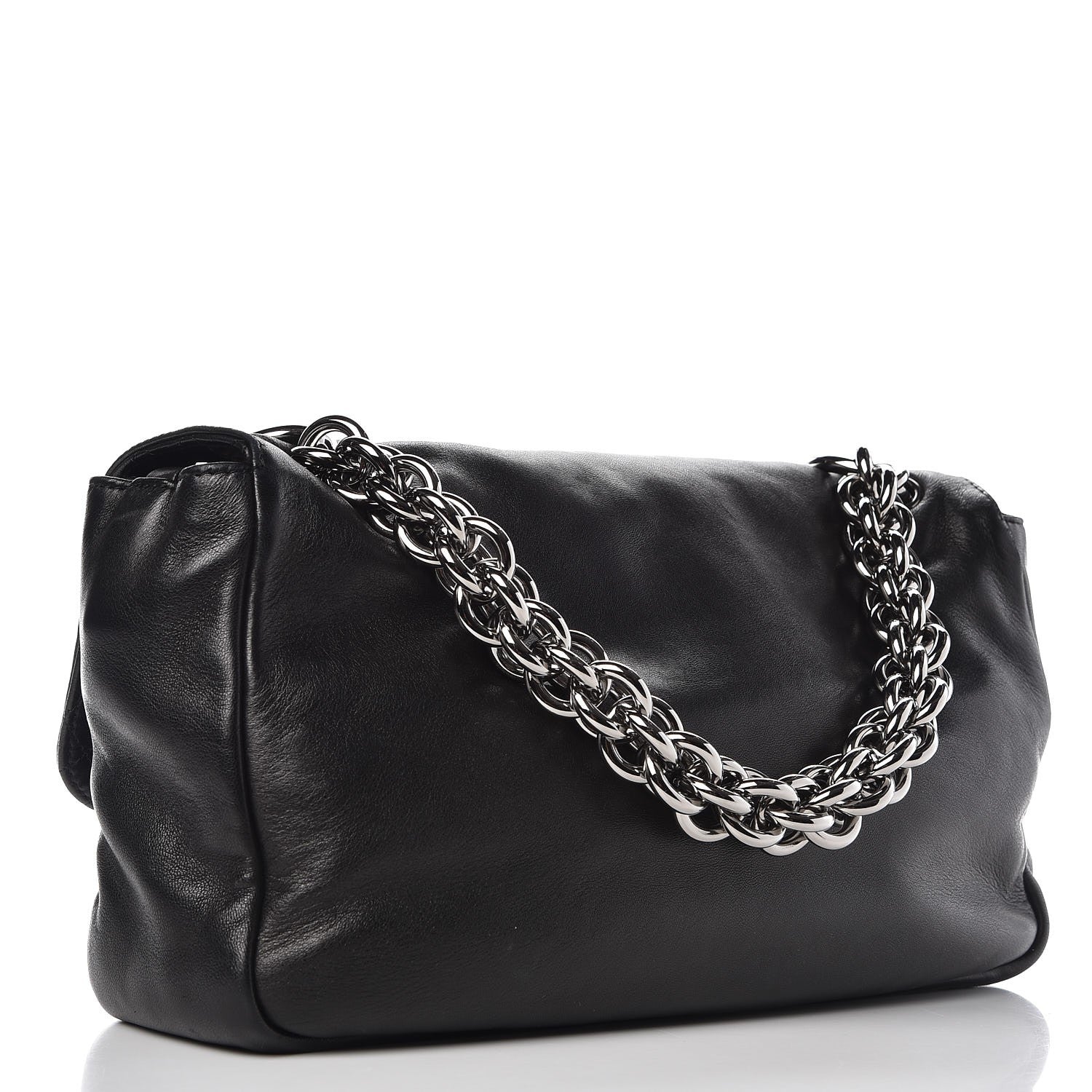 Chanel Lambskin Medium Soft and Chain Flap Black 3 of 9