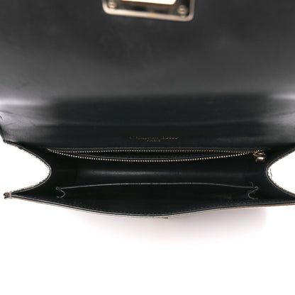 Christian Dior Metallic Patent Micro-Cannage Medium Diorama Flap Bag Silver 5 of 14