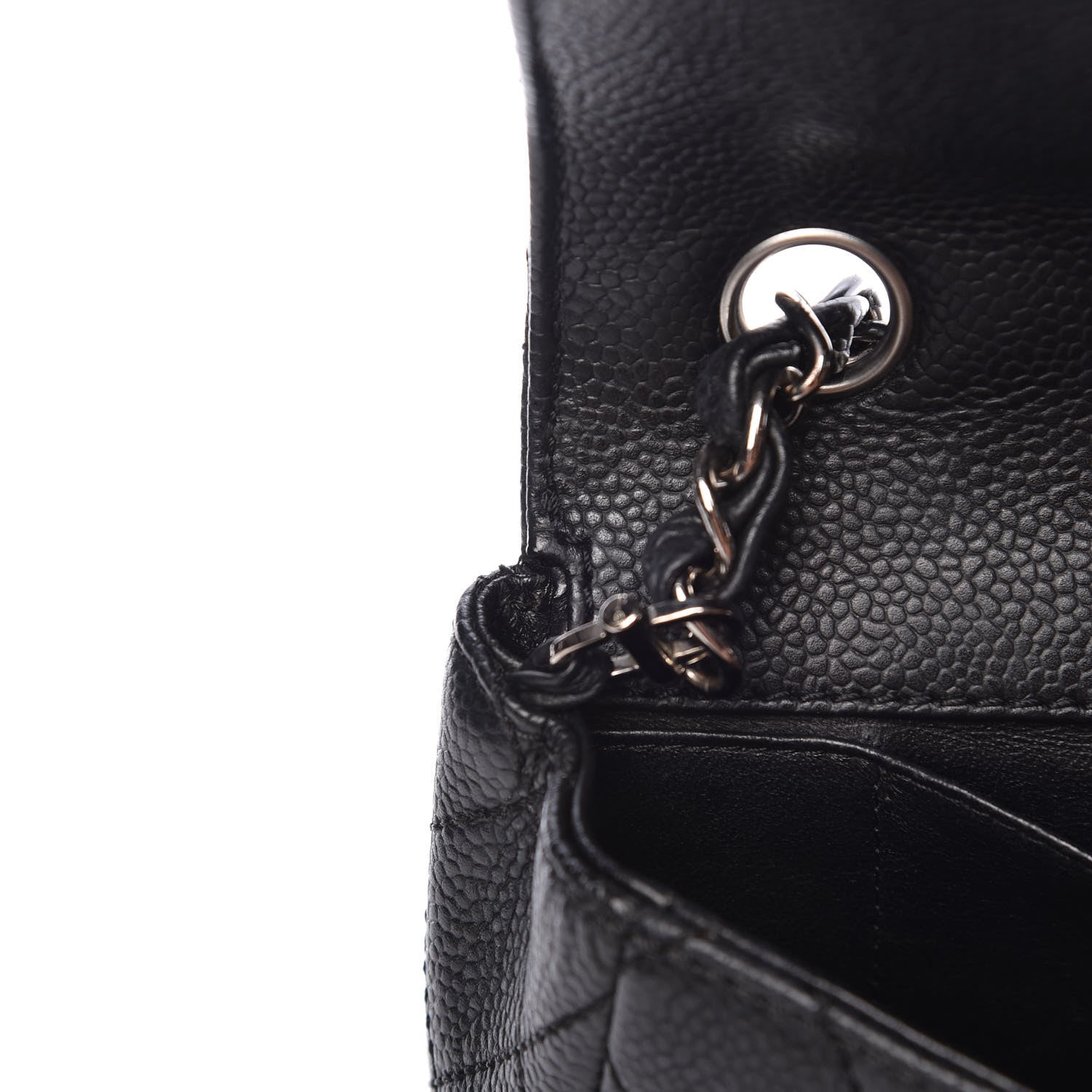 Chanel Caviar Quilted East West Flap Black 9 of 13