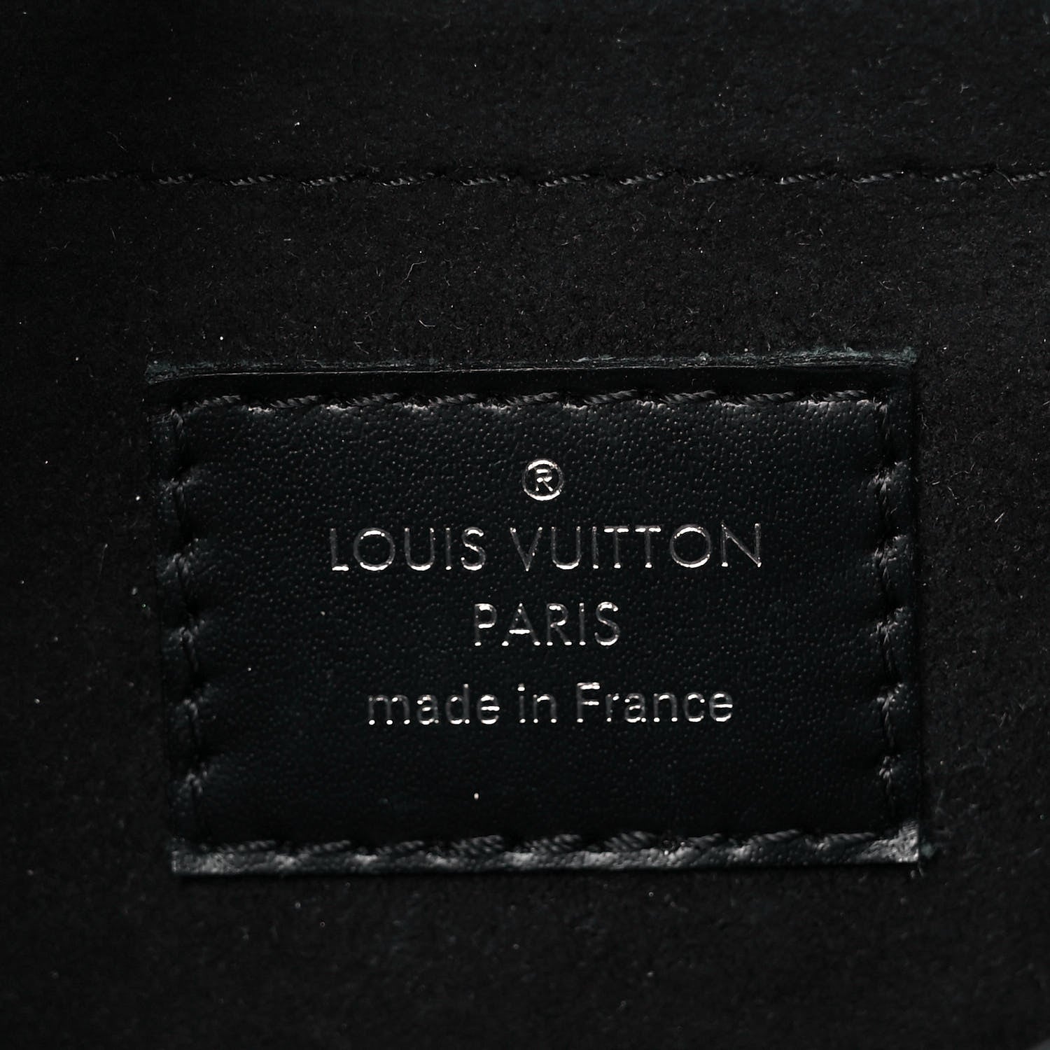 Louis Vuitton Epi Montaigne Clutch Black 6 of 8