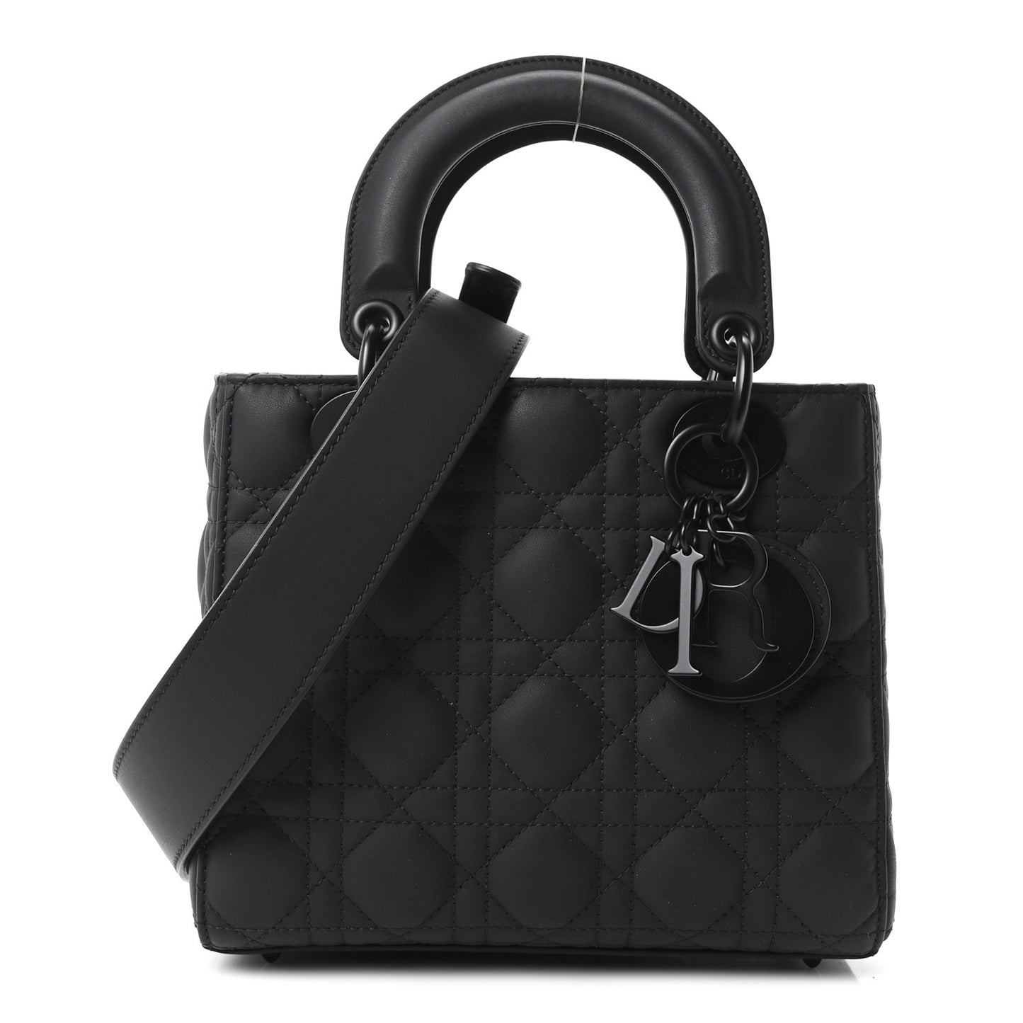 Ultra Matte Calfskin Cannage Small My ABCDior Lady Dior Black Black