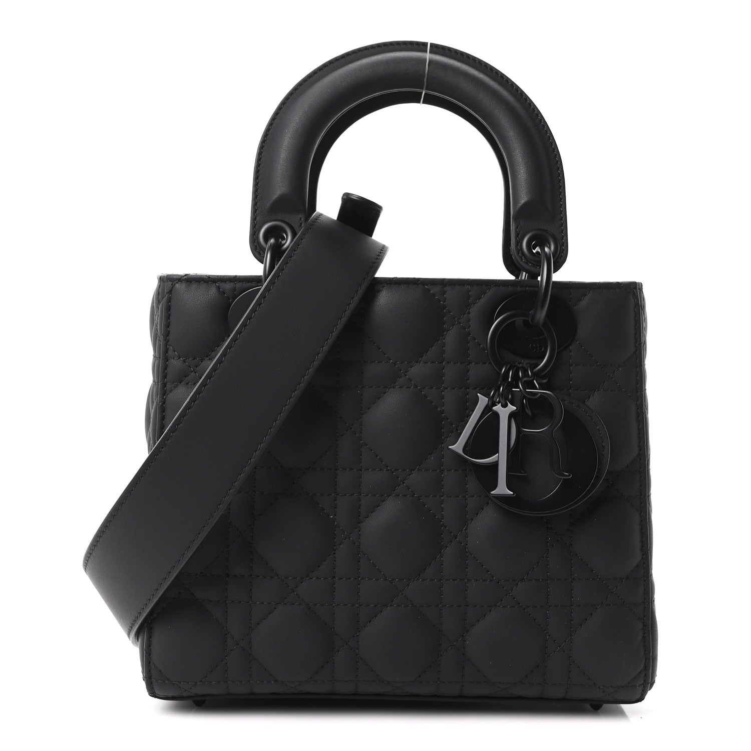Christian Dior Ultra Matte Calfskin Cannage Small My ABCDior Lady Dior Black Black 1 of 10