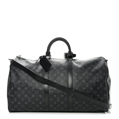 Louis Vuitton Monogram Eclipse Keepall Bandouliere 55 1 of 14