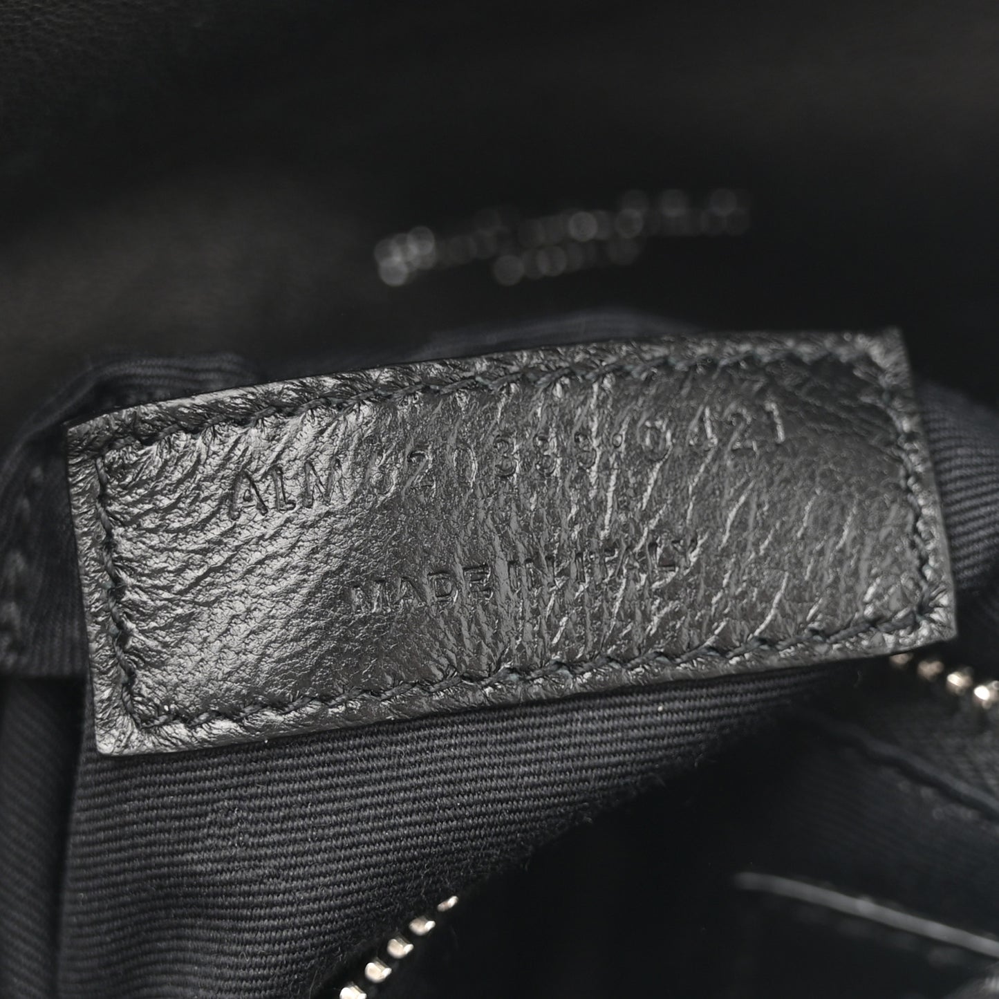 Lambskin Quilted Toy Loulou Puffer Monogram Chain Satchel Black