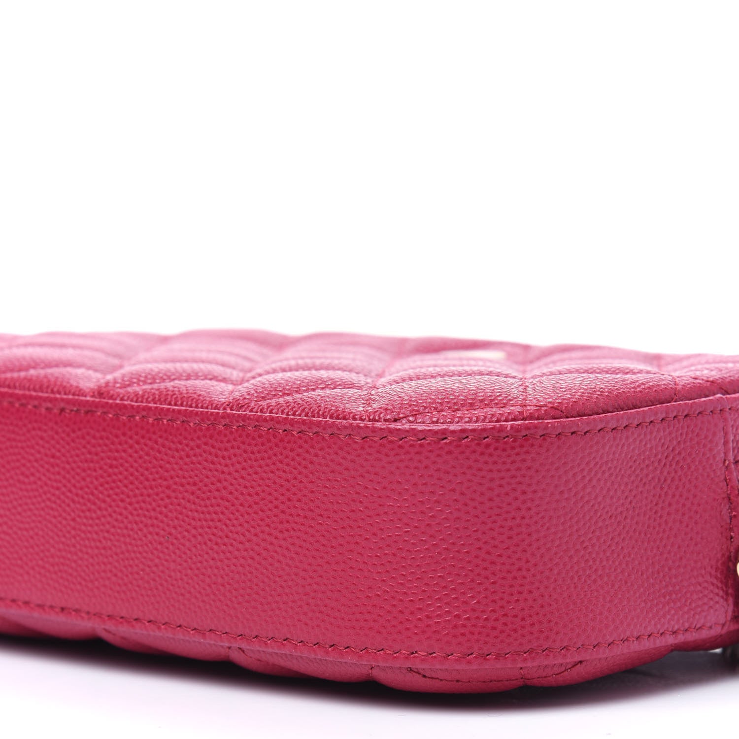 Chanel Caviar Quilted Camera Case Dark Pink 9 of 12