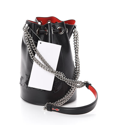 Christian Louboutin Calfskin Marie Jane Bucket Black 2 of 8