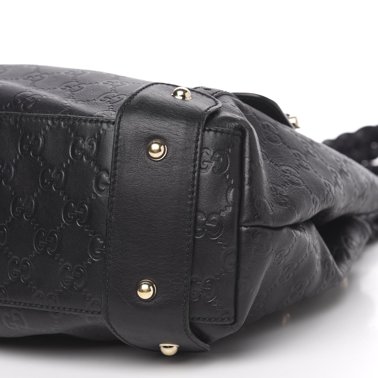 Gucci Guccissima Small Pelham Shoulder Bag Black 11 of 12