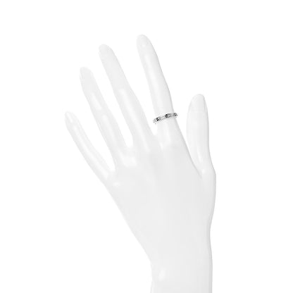 Cartier 18K White Gold Diamond 2.6mm LOVE Paved Band Ring 49 4.75 2 of 7